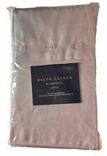 🔥 Ralph Lauren RL Linen Solid (Set of 2) King Pillowcases Pebble Polo $215 🔥