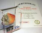 Original Piece of the REAL BERLIN WALL Mounted in Acrylic Display with Certif...