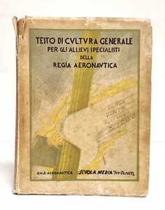 Testo Cultura Generale per gli Allievi Specialisti della Regia Aeronautica, 1937 - Imagen 1 de 4