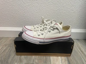 Converse All Star Low M7652 Blanco Zapatos Informales Tenis Deportivos Unisex M 5 W 7 - Imagen 1 de 9
