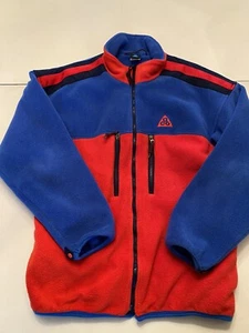 Vintage Nike ACG Makalu Vliesjacke mit durchgehendem Reißverschluss Made in USA XL Sherpa Trail Wanderung - Bild 1 von 8