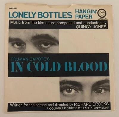 OST Spy Jazz Funk 45 & Pic Sleeve QUINCY JONES Lonely Bottles COLGEMS hear - Image 1 of 4