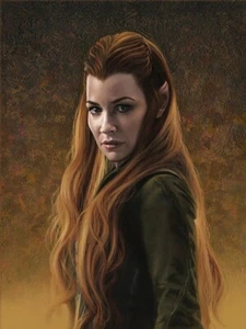Tauriel Elfe des Düsterwaldreiches Herr der Ringe Der Hobbit Kunst - Bild 1 von 1