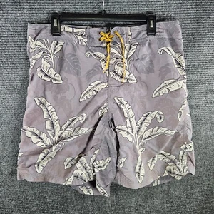 Patagonia Swim Trunks Mens 35 Gray Hawaiian Board Shorts Bathing Suit Mens - Picture 1 of 5