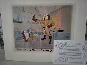 THE REN & STIMPY SHOW ""POWDERED TOASTMAN TO THE RESCUE"" 1994 CEL 214/200 (SELTEN) - Bild 1 von 16