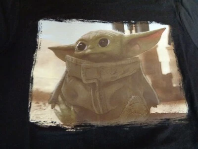 Old Navy Baby Yoda Mandalorian SS T-Shirt Youth Boys Small (6-7) Black NWT Child - Image 1 of 4