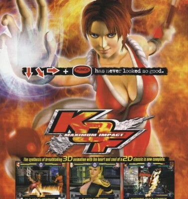 KOF Maximum Impact Mai Shiranui PS2 сексуальная 2004 видеоигра печатная реклама 21x27 см FHM 10 - Изображение 1 из 3
