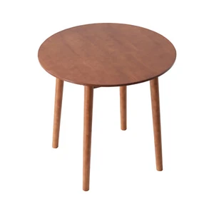 Wooden Round Dining Table for Kitchen Cafe Restaurant -100cm Walnut - Picture 1 of 7