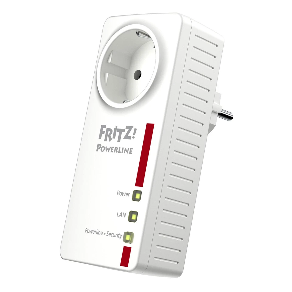 AVM FRITZ!Powerline 1220 Home-Plug Adapter 1.200 Mbit/s Gigabit-LAN-Port - Bild 1 von 1