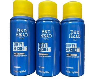 Bed Head Dirty Secret Dry Shampoo by TIGI for Unisex - 2.6 oz Dry Shampoo 3 pack - Picture 1 of 4