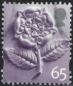 2001 Sg EN4 65p English tudor rose Definitive Fine Used - Bild 1 von 2