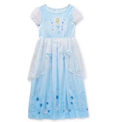 Camisola de tule sedoso fantasia princesa menina Cinderela - Imagem 1 de 2