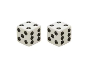 BICYCLE TUBE CAR TRUCK VALVE STEM VALUE CAPS CAP DICE - Picture 1 of 1