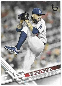 Sergio Romo 2017 TOPPS SERIES 2 BASEBALL PARALLEL CARD #423 Dodgers SP /99 made - Picture 1 of 2