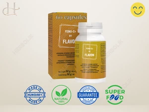 Flavon Fenu-C+ 60 Cápsulas – Vitamina C Liposomal para Inmunidad, Energía, Absorción - Imagen 1 de 17