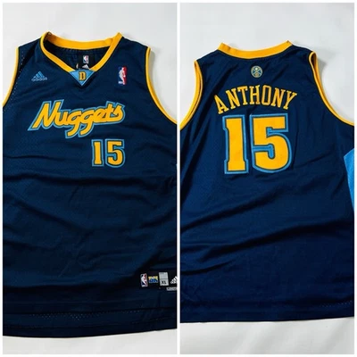 Adidas Basketball Jersey Youth Boy XL Vintage Carmelo Anthony #15 Denver Nuggets - Image 1 of 4