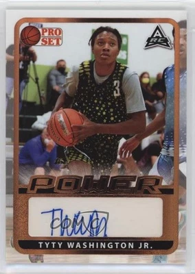 2021-22 Leaf Pro Set Power Base Auto TyTy Washington Jr #BA-TWJ Auto - Image 1 of 2