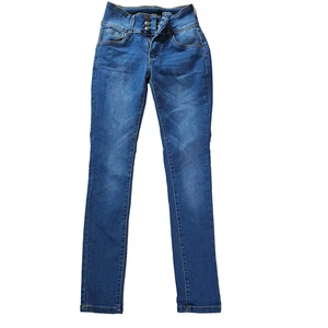 Bamboo Women’s Skinny Jeans Size 1 Medium Wash High-Rise Stretch Denim - Picture 1 of 13