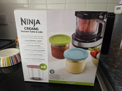 Ninja Vaschette da Dessert per Gelatiera con Coperchi Colorati (Set di 4) - Immagine 1 di 4