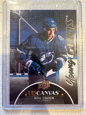 Ross Colton UD Canvas Young Guns C104 2021-22 Upper Deck Series 1 - Image 1 of 2