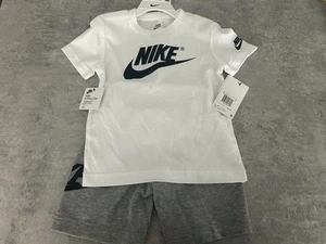Nike Boy's 2-Piece Set - 4T, Heather Grey/White - Picture 1 of 8