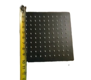 Square Rainfall Shower Head Metal Matte Black X-W1219-W64375 - Picture 1 of 6