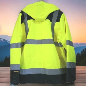 Abrigo militar para hombre Ansi XL invierno trabajo esquí calor ISEA 107-2015 amarillo negro  - Imagen 1 de 13