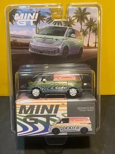 1/64 MINI GT CHASE CAR VOLKSWAGEN ID. BUZZ VAN PROTOTYPE RAINBOW WHITE #899 - Picture 1 of 2
