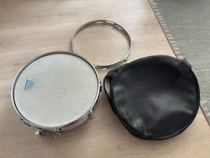 Vintage 1970s Ludwig Blue and Olive Badge 8-Lug Snare Drum Chrome 14x6 RARE - Picture 1 of 10