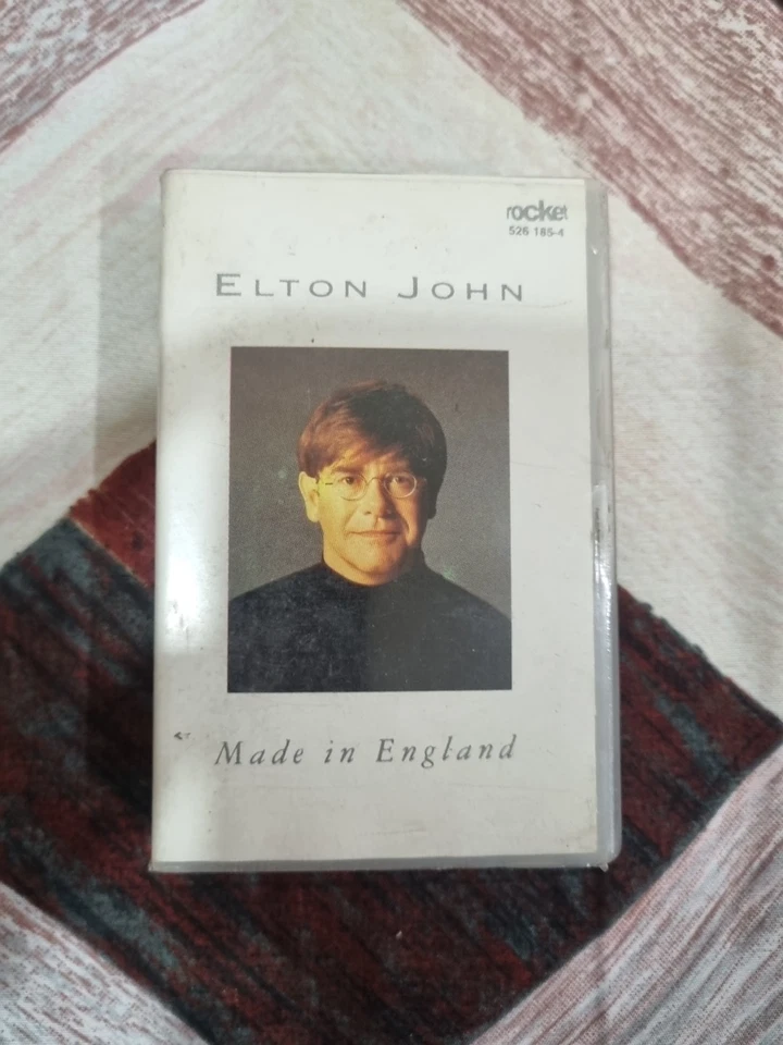 Elton John Made In England INDIA IMPORT CLAMSHELL CASSETTE - Image 1 of 4