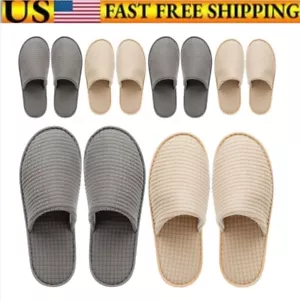 Non Slip Disposable Slippers For Guest, Washable Reusable, Which Can Be Used - Picture 1 of 8