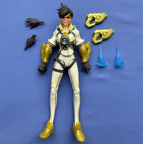 Hasbro OVERWATCH Ultimates TRACER Posh Lena Oxton (6" 1:12 Scale) 100% COMPLETE Cover