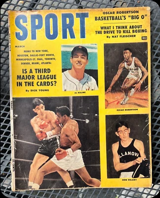 Revista deportiva marzo 1959 Oscar Robertson Al Kaline Ron Delany NBA MLB 🚚 Venta Foto 1 de 2