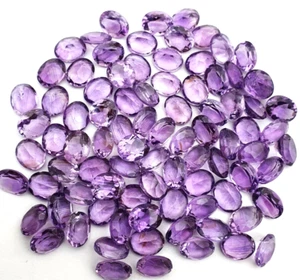 Lote de 42 piezas de piedras preciosas sueltas de corte ovalado de amatista natural de 100 quilates - Imagen 1 de 4