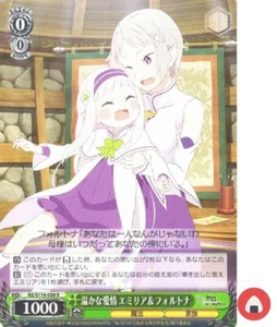 Weiss Schwarz card RZ/S116-028 R Emilia & Fortuna Re Zero Japan - Picture 1 of 2
