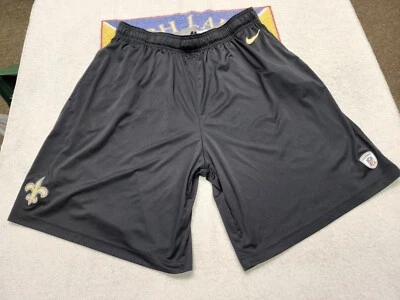 NIKE DRI-FIT ONFIELD NEW OREANS SAINTS BLACK ATHLETIC TRAINING SHORTS MENS XL - Image 1 of 4