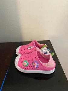 BRAND NEW Skechers Toddler Girls Foamies Flexible Molded Slip-On Shoe SIZE 7 - Imagen 1 de 8