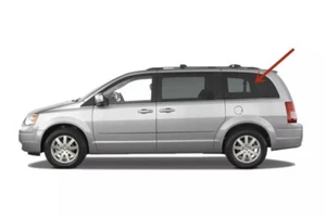 Fits 2008-2020 Dodge Grand Caravan Driver Side Left Quarter Window Glass Movable - Picture 1 of 3