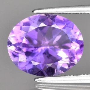 ๐ 3.15ct 11x9mm VS Oval Natural Purple Amethyst - Unheated, Brazil Gemstone - Picture 1 of 4