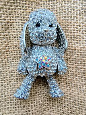 Butler & Wilson Large Articulated Crystal Dog Pendant - Image 1 of 2