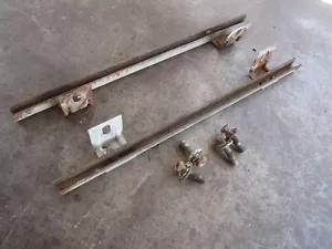 FORD FALCON STATION WAGON REAR TAILGATE WINDOW SLIDE GUIDE TRACKS W/HARDWARE OEM - Picture 1 of 5