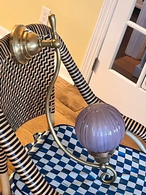 Aplique de pared de latón antiguo lámpara de latón luz-par de pantalla-aplique y globo Foto 1 de 4