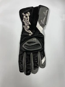 Can-Am Spyder 4462160690 Ladies Leather Gloves - Med (Black-Gray-White) - Picture 1 of 3