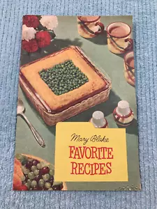 Vintage Cookbook: Favorite Recipes - Mary Blake © 1954 Carnation Company - PB - Imagen 1 de 5