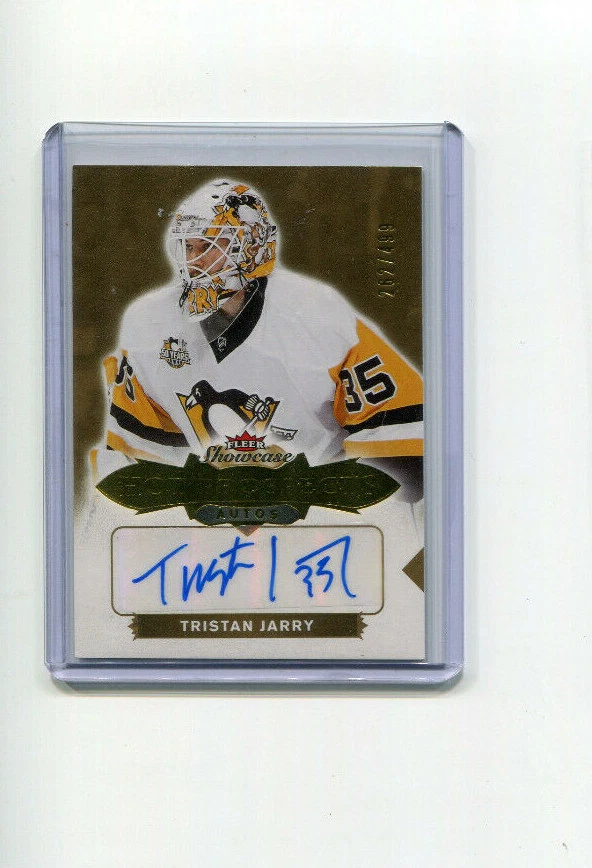 2016-17 Fleer Showcase Hot Prospects Autographs Tristan Jarry Rookie Auto /499 - Image 1 of 1