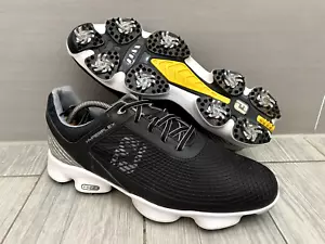 MENS BLACK FOOTJOY HYPERFLEX FTF 2.0 SPIKED GOLF TRAINERS, UK 10/44.5 - Picture 1 of 6