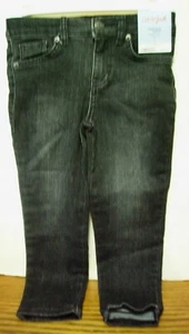 CAT & JACK KIDS HIGH RISE STRAIGHT ANKLE LENGTH BLACK JEANS SIZES 4, 5, 6, 8 - Picture 1 of 2