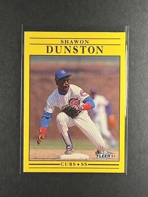 Shawon Dunston #420 1991 Fleer Chicago Cubs - Image 1 of 2