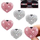 Elegant Bling Car Accessories Heart Shape Crystal Air Fresheners Set of 6