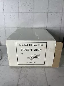 Lefton Mount Zion Edición Limitada Escritura Certificado de Autenticidad Caja 1994 - Imagen 1 de 7